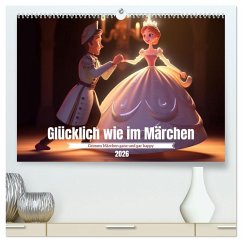Cover Glücklich wie im Märchen (hochwertiger Premium Wandkalender 2026 DIN A2 quer), Kunstdruck in Hochglanz