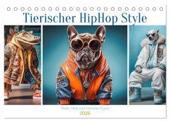 Cover Tierischer HipHop Style (Tischkalender 2026 DIN A5 quer), CALVENDO Monatskalender