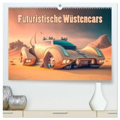 Futuristische Wüstencars (hochwertiger Premium Wandkalender 2026 DIN A2 quer), Kunstdruck in Hochglanz Futuristische Wüstencars (hochwertiger Premium Wandkalender 2026 DIN A2 quer), Kunstdruck in Hochglanz