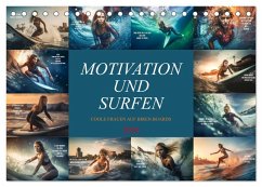Cover Motivation und Surfen (Tischkalender 2026 DIN A5 quer), CALVENDO Monatskalender