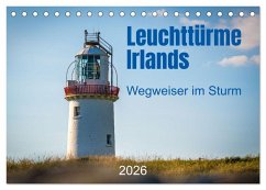 Cover Leuchttürme Irlands (Tischkalender 2026 DIN A5 quer), CALVENDO Monatskalender