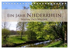 Ein Jahr Niederrhein Wiesen und Wälder (Tischkalender 2026 DIN A5 quer), CALVENDO Monatskalender