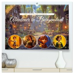 Cover Abenteuer in Burgenstadt (hochwertiger Premium Wandkalender 2026 DIN A2 quer), Kunstdruck in Hochglanz