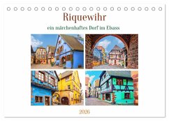 Cover Riquewihr - ein märchenhaftes Dorf im Elsass (Tischkalender 2026 DIN A5 quer), CALVENDO Monatskalender