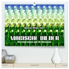 Magische Bilder - Stereogramme und 3D-Illusionen (hochwertiger Premium Wandkalender 2026 DIN A2 quer), Kunstdruck in Hochglanz