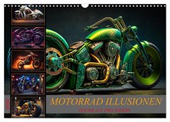 Motorrad illusionen (Wandkalender 2026 DIN A3 quer), CALVENDO Monatskalender