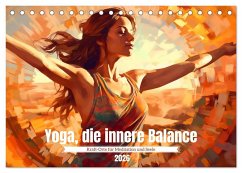 Cover Yoga, die innere Balance (Tischkalender 2026 DIN A5 quer), CALVENDO Monatskalender