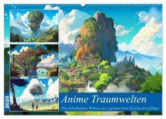 Cover Anime Traumwelten (Wandkalender 2026 DIN A2 quer), CALVENDO Monatskalender