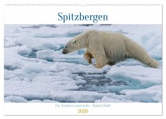 Cover Spitzbergen - Eis, Eisbären und mehr (Wandkalender 2026 DIN A2 quer), CALVENDO Monatskalender