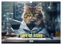 Cover Tiere im Alltag (Wandkalender 2026 DIN A3 quer), CALVENDO Monatskalender