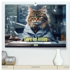 Cover Tiere im Alltag (hochwertiger Premium Wandkalender 2026 DIN A2 quer), Kunstdruck in Hochglanz