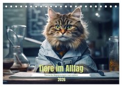 Cover Tiere im Alltag (Tischkalender 2026 DIN A5 quer), CALVENDO Monatskalender