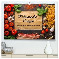Cover Kulinarische Notizen - Notiere deine besten Pastarezepte (hochwertiger Premium Wandkalender 2026 DIN A2 quer), Kunstdruck in Hochglanz