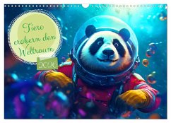 Tiere erobern den Weltraum (Wandkalender 2026 DIN A3 quer), CALVENDO Monatskalender Tiere erobern den Weltraum (Wandkalender 2026 DIN A3 quer), CALVENDO Monatskalender
