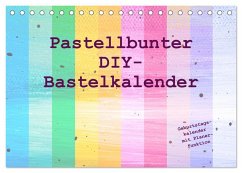 Cover Pastellbunter DIY-Bastelkalender (Tischkalender 2026 DIN A5 quer), CALVENDO Monatskalender