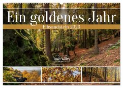 Ein goldenes Jahr - Elbsandstein (Wandkalender 2026 DIN A2 quer), CALVENDO Monatskalender