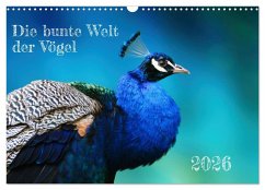 Cover Die bunte Welt der Vögel (Wandkalender 2026 DIN A3 quer), CALVENDO Monatskalender