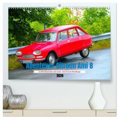 Abenteuer Citroen Ami 8 (hochwertiger Premium Wandkalender 2026 DIN A2 quer), Kunstdruck in Hochglanz Abenteuer Citroen Ami 8 (hochwertiger Premium Wandkalender 2026 DIN A2 quer), Kunstdruck in Hochglanz