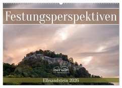 Cover Festungsperspektiven - Elbsandstein (Wandkalender 2026 DIN A2 quer), CALVENDO Monatskalender