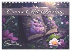 Cover Buch-Cover-Art Fantasy (Wandkalender 2026 DIN A3 quer), CALVENDO Monatskalender