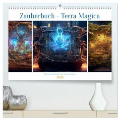 Cover Zauberbuch - Terra Magica (hochwertiger Premium Wandkalender 2026 DIN A2 quer), Kunstdruck in Hochglanz