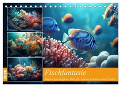 Fischfantasie (Tischkalender 2026 DIN A5 quer), CALVENDO Monatskalender