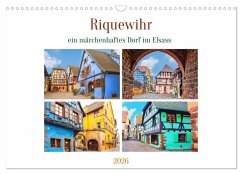 Cover Riquewihr - ein märchenhaftes Dorf im Elsass (Wandkalender 2026 DIN A3 quer), CALVENDO Monatskalender