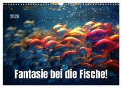 Fantasie bei die Fische! (Wandkalender 2026 DIN A3 quer), CALVENDO Monatskalender