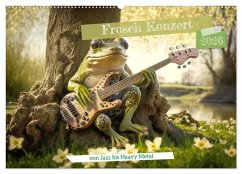 Frosch Konzert (Wandkalender 2026 DIN A2 quer), CALVENDO Monatskalender