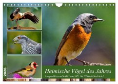 Cover Heimische Vögel des Jahres (Wandkalender 2026 DIN A4 quer), CALVENDO Monatskalender