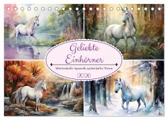 Geliebte Einhörner (Tischkalender 2026 DIN A5 quer), CALVENDO Monatskalender