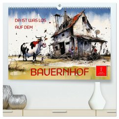 Cover Da ist was los auf dem Bauernhof (hochwertiger Premium Wandkalender 2026 DIN A2 quer), Kunstdruck in Hochglanz