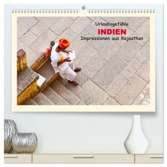 Cover Urlaubsgefühle - INDIEN Impressionen aus Rajasthan (hochwertiger Premium Wandkalender 2026 DIN A2 quer), Kunstdruck in Hochglanz