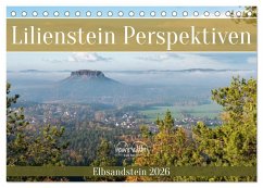 Lilienstein Perspektiven - Elbsandstein (Tischkalender 2026 DIN A5 quer), CALVENDO Monatskalender