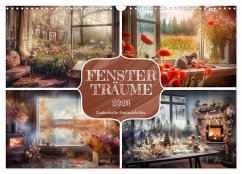 Cover Fensterträume (Wandkalender 2026 DIN A3 quer), CALVENDO Monatskalender