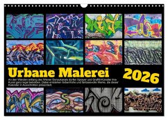 Cover Urbane Malerei (Wandkalender 2026 DIN A3 quer), CALVENDO Monatskalender