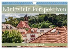 Königstein Perspektiven - Elbsandstein (Wandkalender 2026 DIN A4 quer), CALVENDO Monatskalender