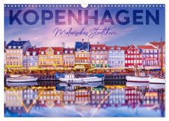 KOPENHAGEN Malerisches Stadtherz (Wandkalender 2026 DIN A3 quer), CALVENDO Monatskalender