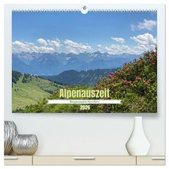 Cover Alpenauszeit - Bergmomente fürs Herz (hochwertiger Premium Wandkalender 2026 DIN A2 quer), Kunstdruck in Hochglanz