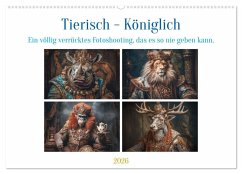 Cover Tierisch - Königlich (Wandkalender 2026 DIN A2 quer), CALVENDO Monatskalender