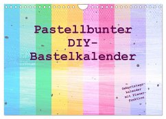 Cover Pastellbunter DIY-Bastelkalender (Wandkalender 2026 DIN A4 quer), CALVENDO Monatskalender