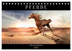 Pferde - wild und ungezähmt (Tischkalender 2026 DIN A5 quer), CALVENDO Monatskalender Pferde - wild und ungezähmt (Tischkalender 2026 DIN A5 quer), CALVENDO Monatskalender
