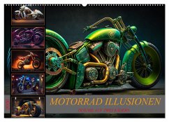 Motorrad illusionen (Wandkalender 2026 DIN A2 quer), CALVENDO Monatskalender Cover Motorrad illusionen (Wandkalender 2026 DIN A2 quer), CALVENDO Monatskalender