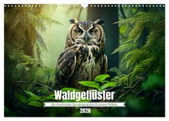 Waldgeflüster - ein kunstvoller Spaziergang durch unsere Wälder (Wandkalender 2026 DIN A3 quer), CALVENDO Monatskalender