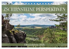 Zschirnsteine Perspektiven - Elbsandstein (Tischkalender 2026 DIN A5 quer), CALVENDO Monatskalender Zschirnsteine Perspektiven - Elbsandstein (Tischkalender 2026 DIN A5 quer), CALVENDO Monatskalender
