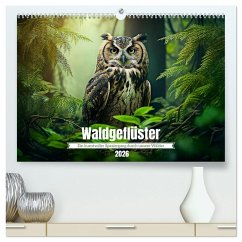 Cover Waldgeflüster - ein kunstvoller Spaziergang durch unsere Wälder (hochwertiger Premium Wandkalender 2026 DIN A2 quer), Kunstdruck in Hochglanz