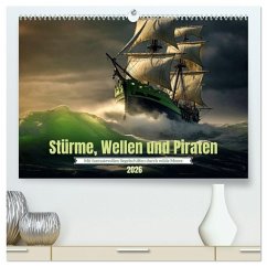 Stürme, Wellen und Piraten (hochwertiger Premium Wandkalender 2026 DIN A2 quer), Kunstdruck in Hochglanz Stürme, Wellen und Piraten (hochwertiger Premium Wandkalender 2026 DIN A2 quer), Kunstdruck in Hochglanz