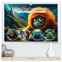 Keine Angst vor Monstern (hochwertiger Premium Wandkalender 2026 DIN A2 quer), Kunstdruck in Hochglanz