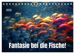Fantasie bei die Fische! (Tischkalender 2026 DIN A5 quer), CALVENDO Monatskalender