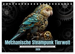 Mechanische Steampunk Tierwelt (Tischkalender 2026 DIN A5 quer), CALVENDO Monatskalender Mechanische Steampunk Tierwelt (Tischkalender 2026 DIN A5 quer), CALVENDO Monatskalender